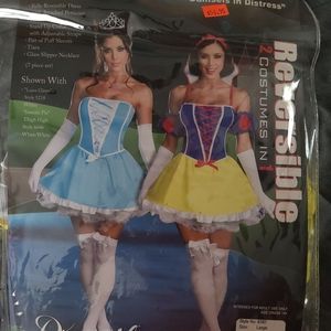 Adult Cinderella and Snow white reversible costume
